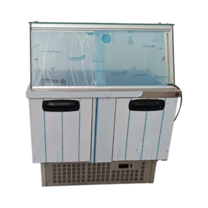 Vitrine Réfrigérée de Service avec Vitre Bombée INOMAK BS7300